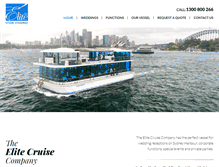 Tablet Screenshot of elitecruise.com.au